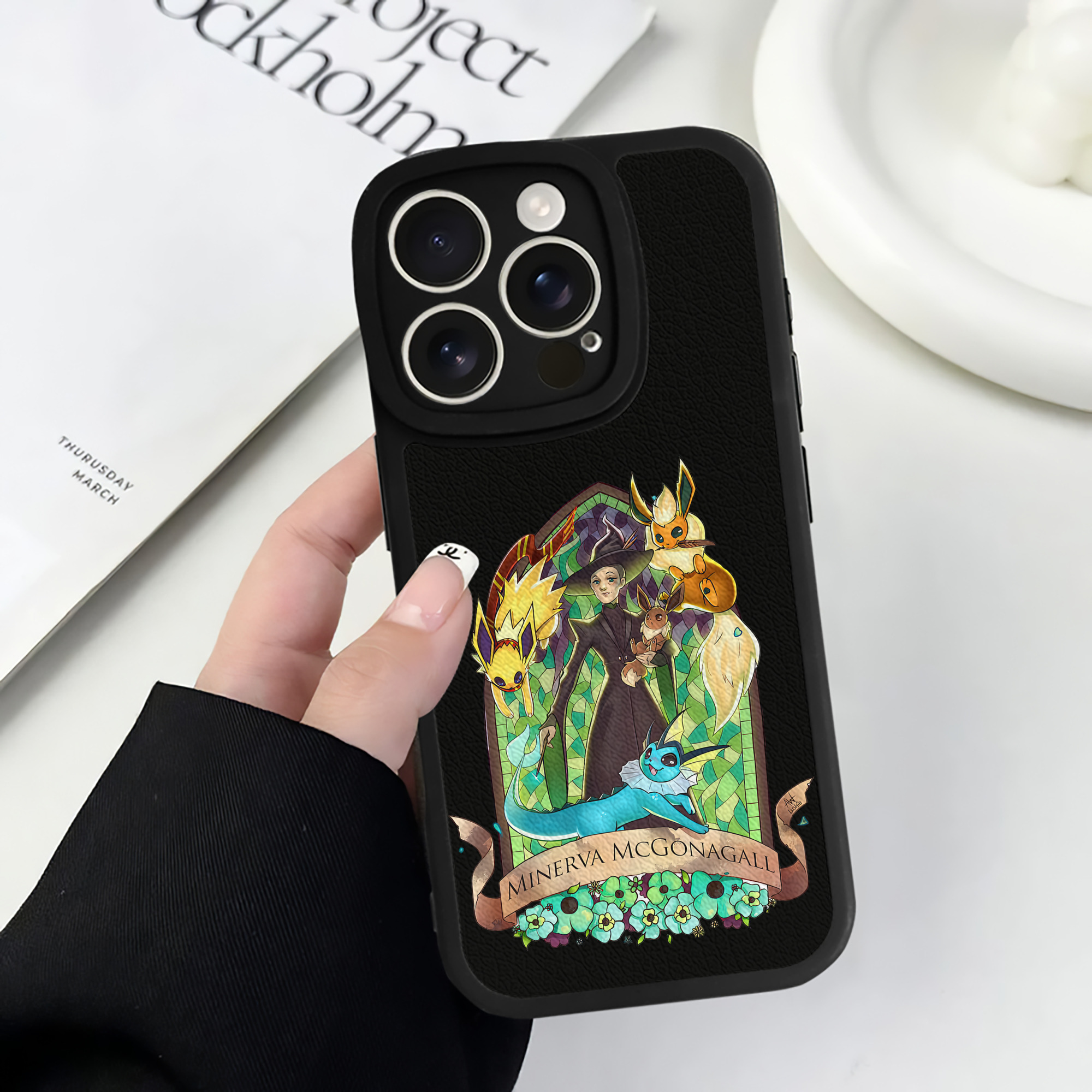 （画像用） Harry Potter ハリー・ポッターシリーズ 【iPhone 16シリーズ対応】シリコンスマホケース（レザー調） 材質：シリコン